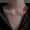 Collar Tulipan plata