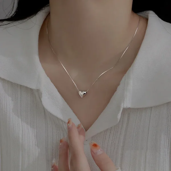 Collar Corazón Plata