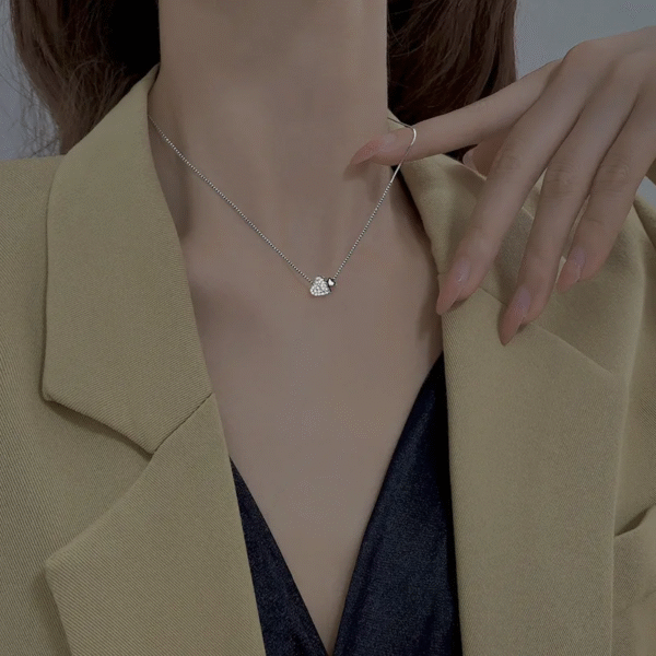 Collar Corazon Plata